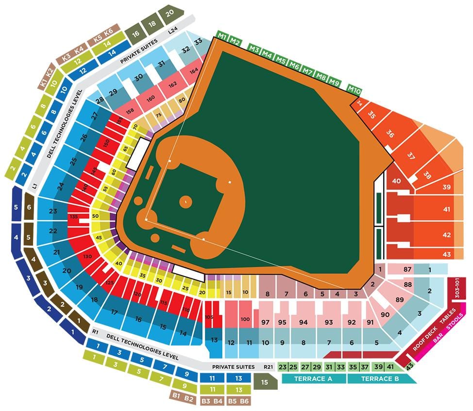 карта на Fenway парк