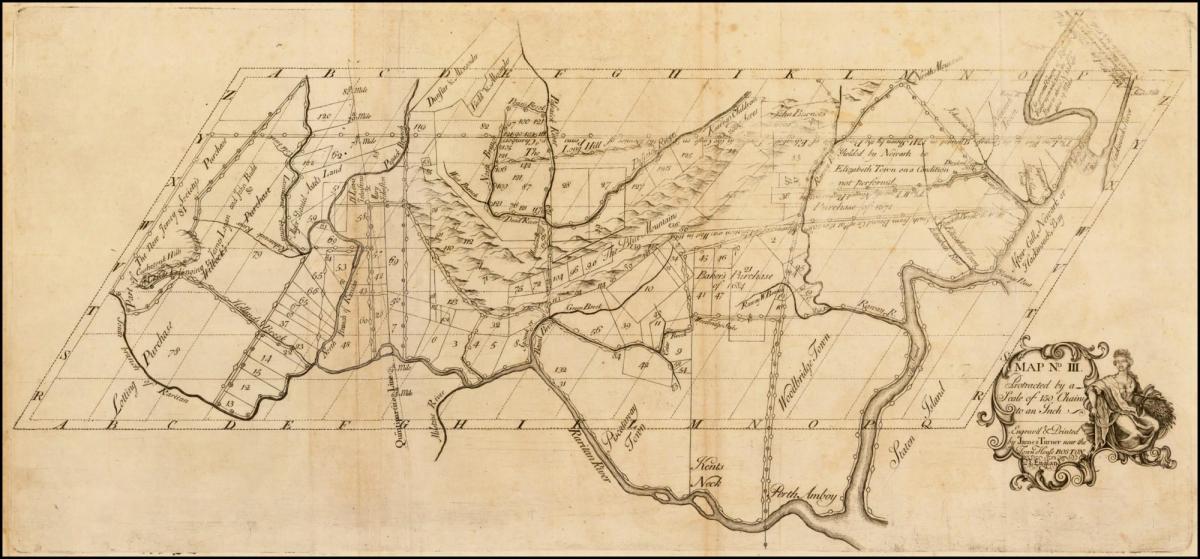 мапа на колонијалната Бостон