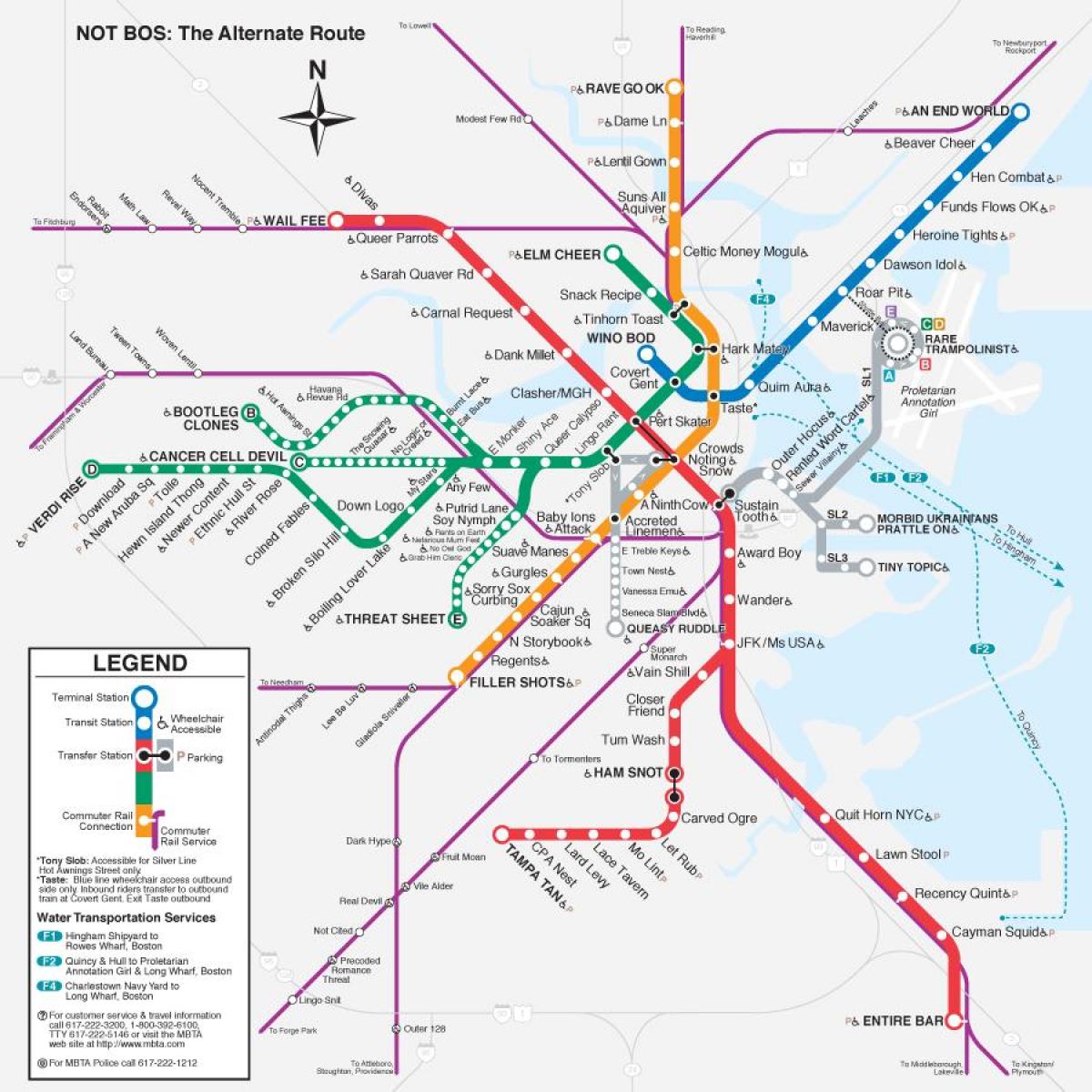 карта на т мапата Бостон