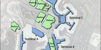 Карта на Бостон аеродром Логан