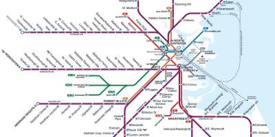 Бостон железничката станица мапа