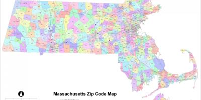 Поштенски код карта на Бостон