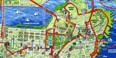 Туристичка карта на Бостон