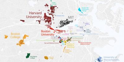 Карта на Бостон универзитетот